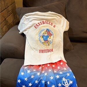 Kids Patriotic Matching Set - White and Red